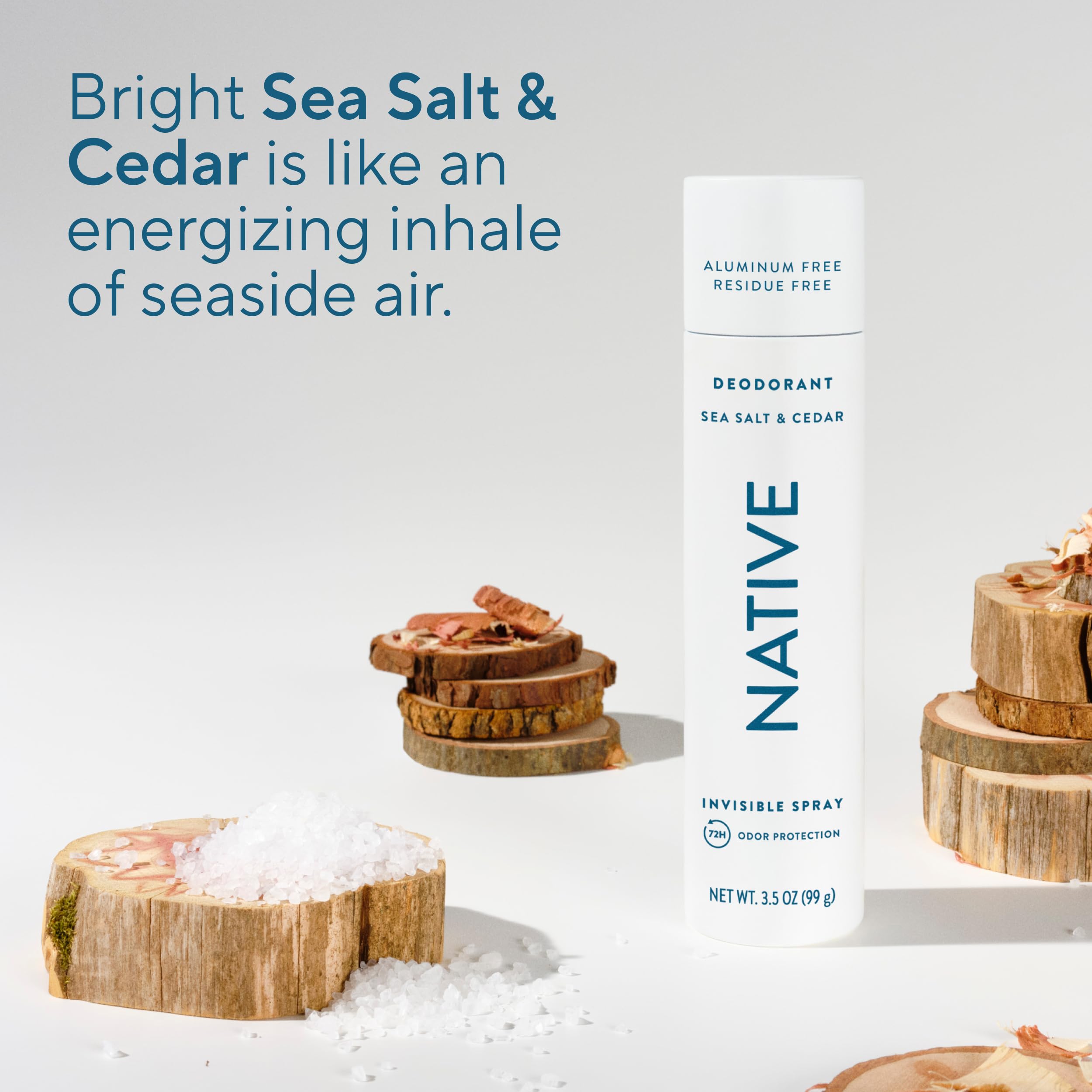 Amazon.com : Native Deodorant & Body Spray, Sea Salt & Cedar, 72